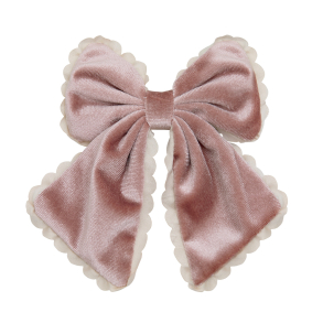 Mimi & Lula - Hårsløjfe - Scalloped Edge Velvet