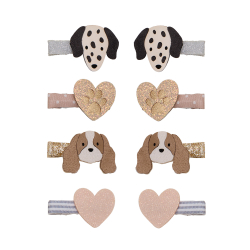 Mimi &amp; Lula - 8 Hårclips - Puppy Love