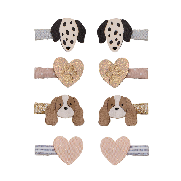 Mimi &amp; Lula - 8 Hårclips - Puppy Love