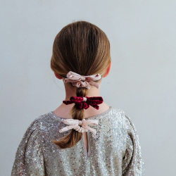 Mimi &amp; Lula - 4 Scrunchies hårelastikker - Velvet Bow
