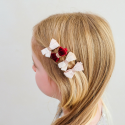 Mimi &amp; Lula - 4 Hårclips - Glitter Velvet Bow