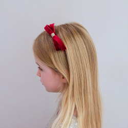Mimi &amp; Lula - Hårbøjle - Burgundy Violet Bow