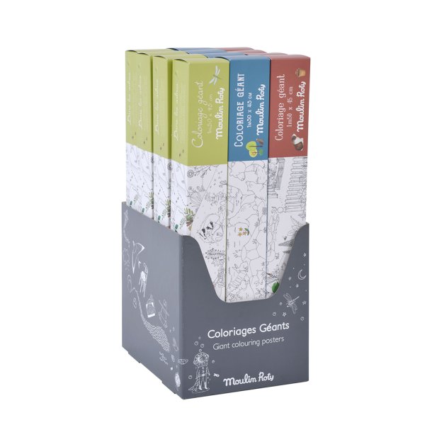 Giant colouring posters - 12 assorted
