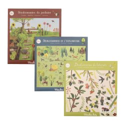 Moulin Roty - Skrabem&#230;rker - 18 assorterede i display - Le Jardin du Moulin