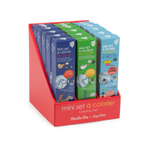 Moulin Roty - Silikone dækkeserviet med tusser - assorterede