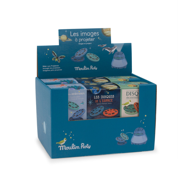 Moulin Roty - Projektor historieskiver 12x3 - Tout autour du monde