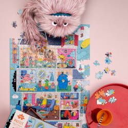 Moulin Roty - Puslespil 500 brk - Home of the Schmouks - Les Schmouks