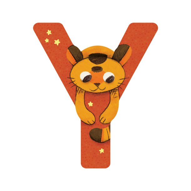 Moulin Roty - Tr&#230;bogstav Y - Orange