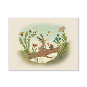 Moulin Roty - Plakat - Lille kanin på eventyr - 30x40cm - Trois Petits Lapins