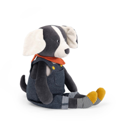 Moulin Roty - K&#230;mpe t&#248;jdyr - Hunden Puce 70 cm - Puce &amp; Pilou