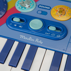 Moulin Roty - Musikinstrument - Elektrisk keyboard - Puce &amp; Pilou