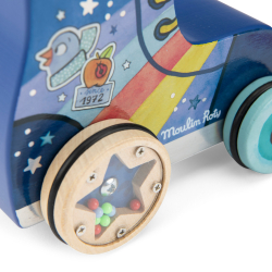 Moulin Roty - Trækkedyr - Rulleskøjte - Puce &amp; Pilou