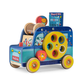 Moulin Roty - Aktivitetslegetøj - Multibil - Puce & Pilou