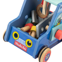 Moulin Roty - Aktivitetslegetøj - Håndværkerbil - Puce &amp; Pilou