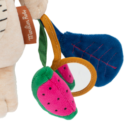 Moulin Roty - Aktivitetstøjdyr med ophæng - Tigeren Baboo 26 cm - La forêt Mawa