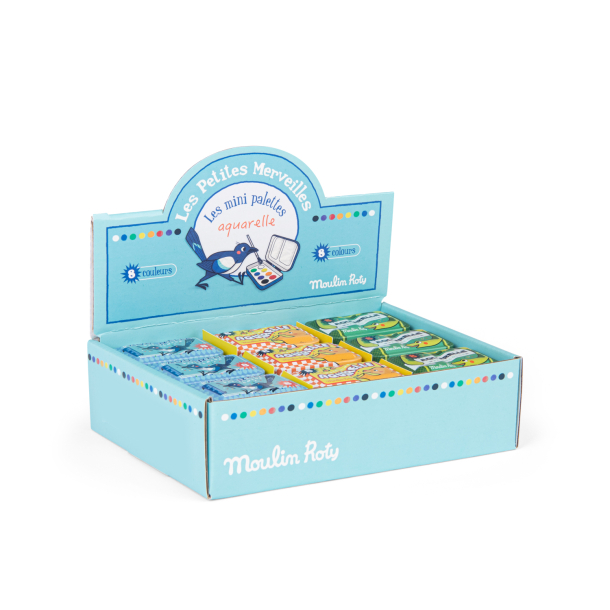 Moulin Roty - Vandfarve - Minipalet - assorterede - Les Petites Merveilles