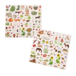 Moulin Roty - Skrabem&#230;rker - 18 assorterede i display - Le Jardin du Moulin