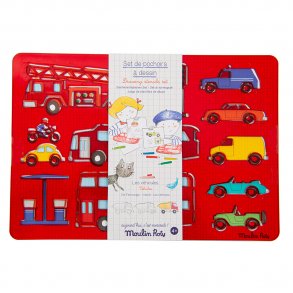 Moulin Roty - Stencil - Køretøjer