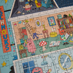 Moulin Roty - Puslespil 500 brk - Home of the Schmouks - Les Schmouks