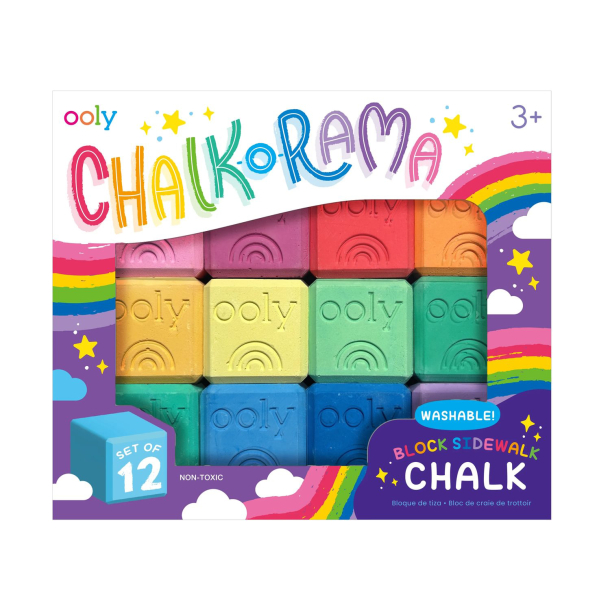 OOLY - Gadekridt 12 stk - Chalk-O-Rama Block