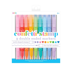 OOLY - Tusser med stempel 9 stk - Confetti