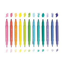 OOLY - Tuspen 12 stk - Dual Tip Pastel