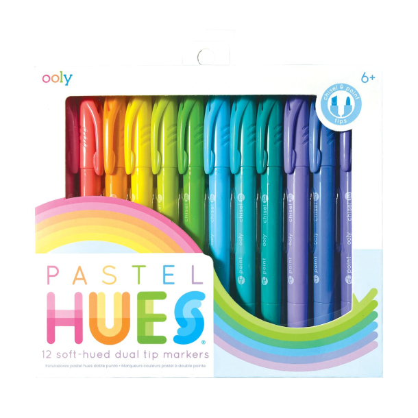 OOLY - Tuspen 12 stk - Dual Tip Pastel