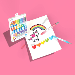 OOLY - Tusser 12 stk - Dobbeltsidet - Stamp a Square