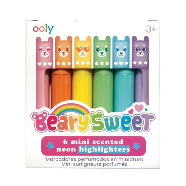 OOLY - Overstregningstusser med duft 6 stk - Mini Beary Sweet