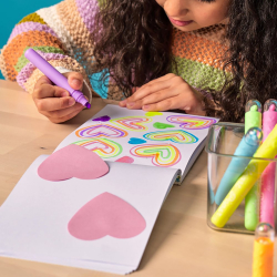 OOLY - Overstregningstusser 6 stk - Heart Pops Neon