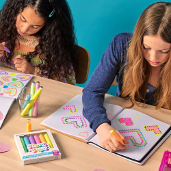 OOLY - Overstregningstusser 6 stk - Heart Pops Neon