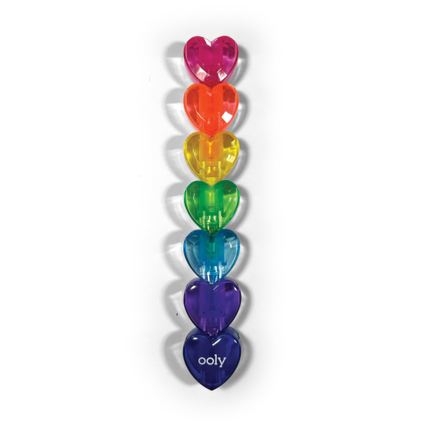 OOLY - Overstregningstusser 6 stk - Stacking Hearts