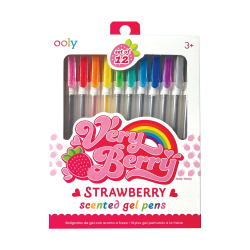 OOLY - Gelpen med duft 12 stk - Very Berry Strawberry