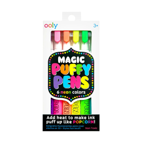 OOLY - Magic Puffy Pens 6 stk - Neon