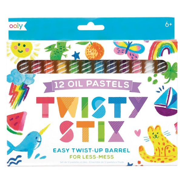 OOLY - Oliepastel 12 stk - Twisty Stix