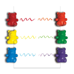 OOLY - Farvekridt 6 stk - Cuddly Cubs Bear