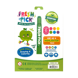 OOLY - Gel farvekridt med duft 6 stk - Fresh Pick Apple Neon