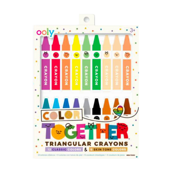 OOLY - Farvekridt 18 stk - Color Together Triangular