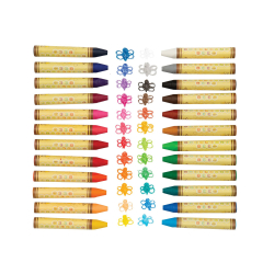 OOLY - Farvekridt af bivoks 24 stk - Brilliant Bee