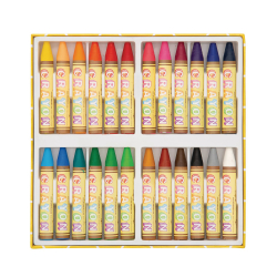 OOLY - Farvekridt af bivoks 24 stk - Brilliant Bee