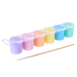 PRIMO - Plakatmaling 6 bøtter 25ml - Pastel