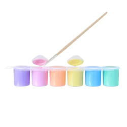 PRIMO - Plakatmaling 6 bøtter 25ml - Pastel