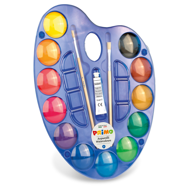 PRIMO - Vandfarve palette 12 farver - L Artist
