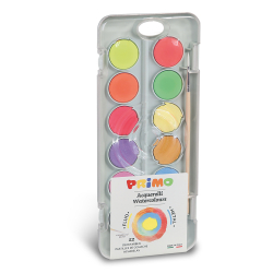 PRIMO - Vandfarve palette - 12 farver M Metallic Neon