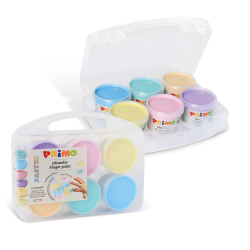 PRIMO - Fingermaling 6 bøtter - Pastel