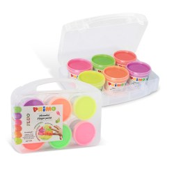 PRIMO - Fingermaling 6 bøtter - Neon