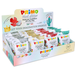 PRIMO - Selvhærdende ler 250g - assorterede
