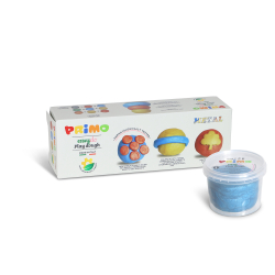 PRIMO - Modellervoks - 3 bøtter 100g - Metallic