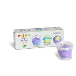 PRIMO - Modellervoks - 3 bøtter 100g - Pastel