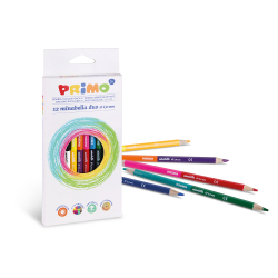 PRIMO - Farveblyanter 12 stk - Minabella - Dobbeltsidet